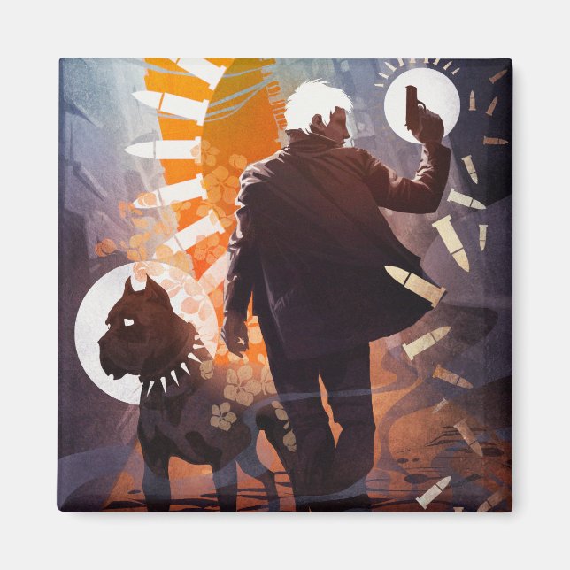 Imán Monty & Strong - Galen Dara - Peaches Simon Magnet (Frente)