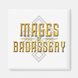 Imán Monty & Strong - Mages of Badassery imnet (blanco)