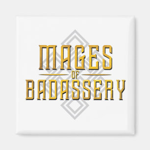 Imán Monty & Strong - Mages of Badassery imnet (blanco)
