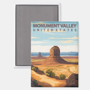 Imán Monument Valley Arizona Utah Vintage Travel