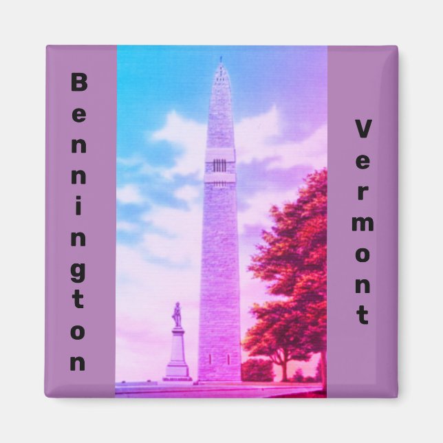 Imán Monumento a Bennington, Old Bennington, Vermont (Frente)