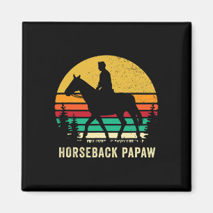 Imán Monumento a caballo Papaw Caballo montando a cabal