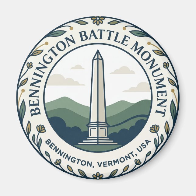 Imán Monumento a la Batalla de Bennington EE. UU. (Frente)