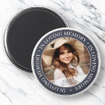 Imán Monumento a la foto de Personalizado Clásico de la<br><div class="desc">Este diseño simple y clásico está compuesto por tipografía de la síspera y agrega una foto personalizado.</div>