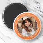 Imán Monumento a la foto de Personalizado Clásico de la<br><div class="desc">Este diseño simple y clásico está compuesto por tipografía de la síspera y agrega una foto personalizado.</div>