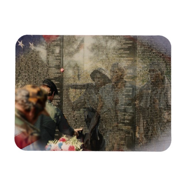 Imán Monumento a los Veteranos de Vietnam (Horizontal)