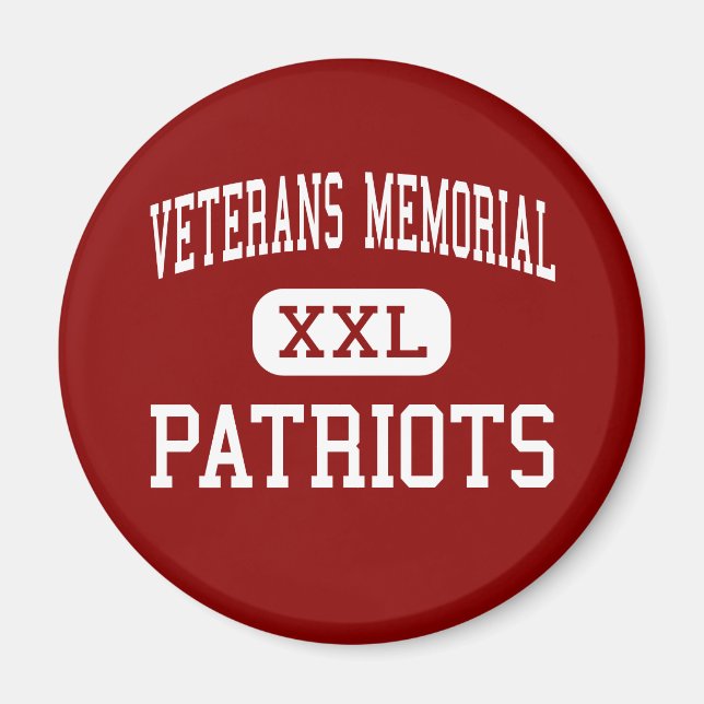 Imán Monumento a los Veteranos - Patriotas - Isla Azul (Frente)