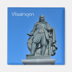 Imán Monumento a Michiel de Ruyter en la ciudad de Vlis