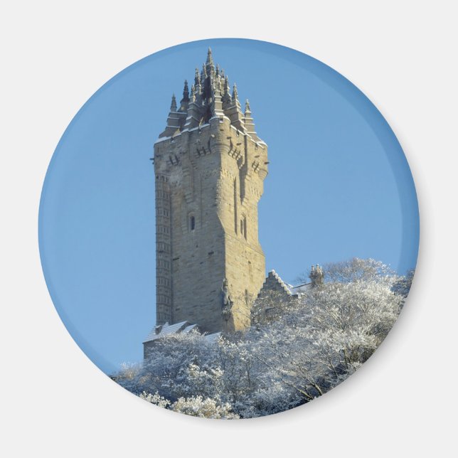 Imán Monumento a Wallace agita a Escocia en invierno (Frente)
