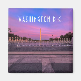 Imán Monumento a Washington al atardecer