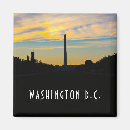 Imán Monumento a Washington al atardecer