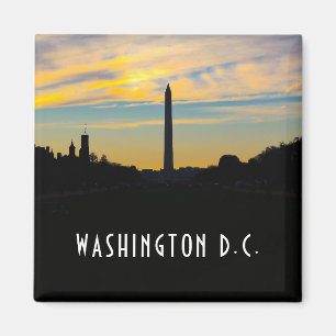 Imán Monumento a Washington al atardecer