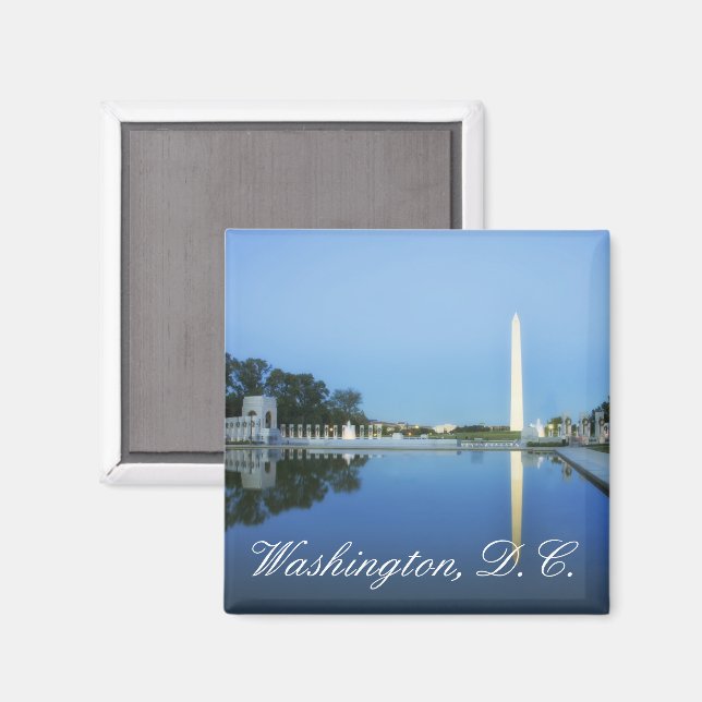 Imán Monumento a Washington, charca reflectante, Washin (Anverso/Reverso)
