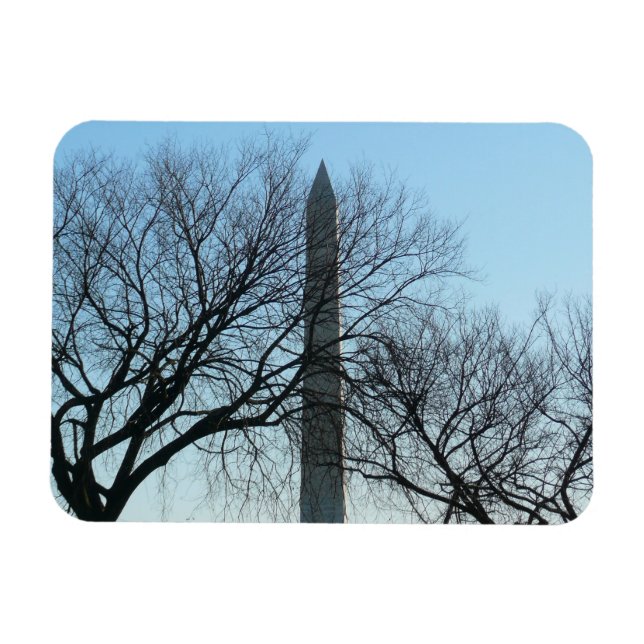 Imán Monumento a Washington en el paisaje invernal I (Horizontal)