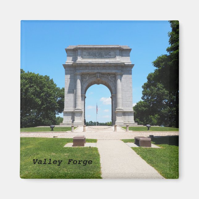 Imán Monumento al Arco en Valley Forge (Frente)