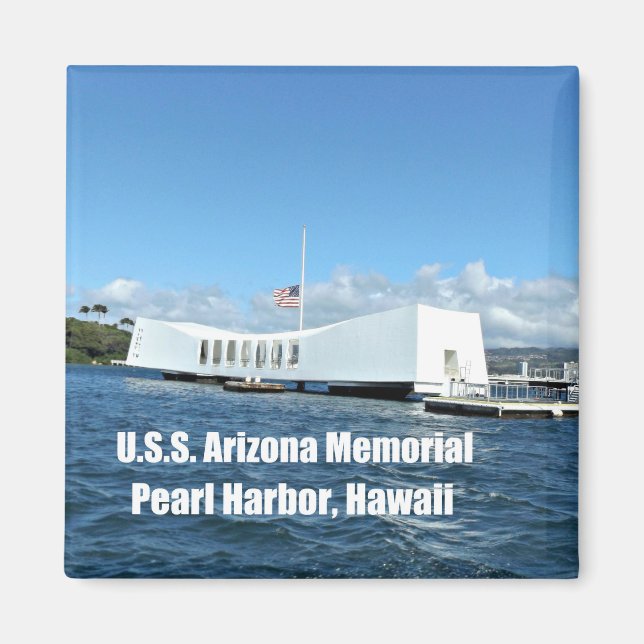 Imán Monumento conmemorativo a Arizona en Estados Unido (Frente)