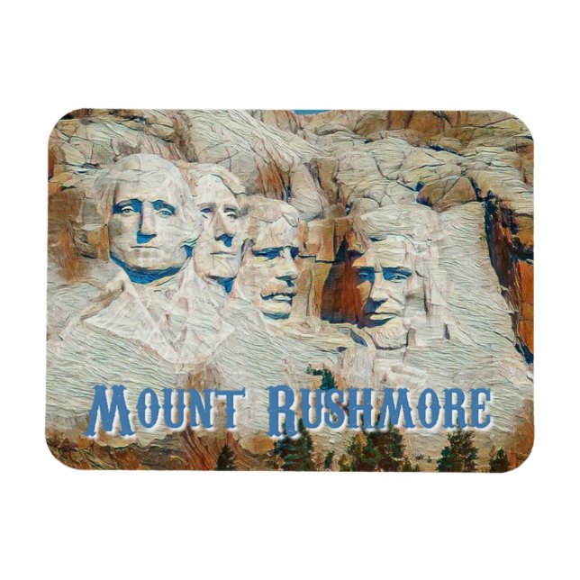 Imán Monumento conmemorativo nacional de Mount Rushmore (Horizontal)