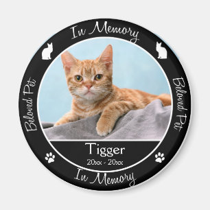 Imán Monumento conmemorativo - Pérdida de gato - Nombre