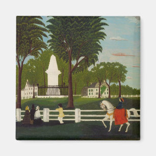 Imán Monumento de la batalla de Lexington, c.1830