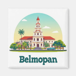 Imán Monumento de la ciudad de Belmopan