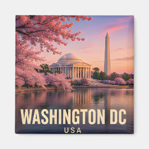 Imán Monumento de los cerezos en flor de Washington DC