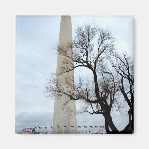 Imán Monumento de Washington en invierno