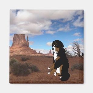 Imán Monumento del perro de montaña de Berna Valle