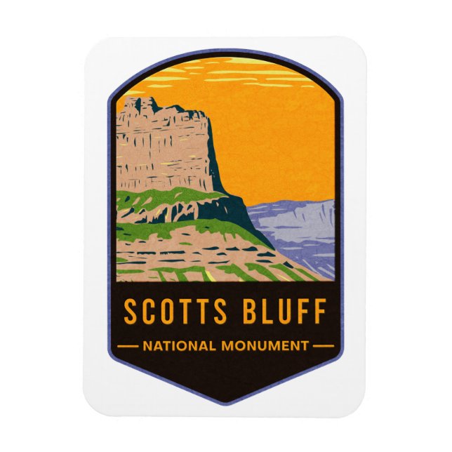 Imán Monumento Nacional Bluff de Escocia (Vertical)