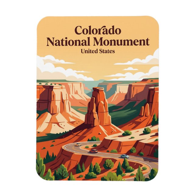 Imán Monumento Nacional Colorado Colorado (Vertical)