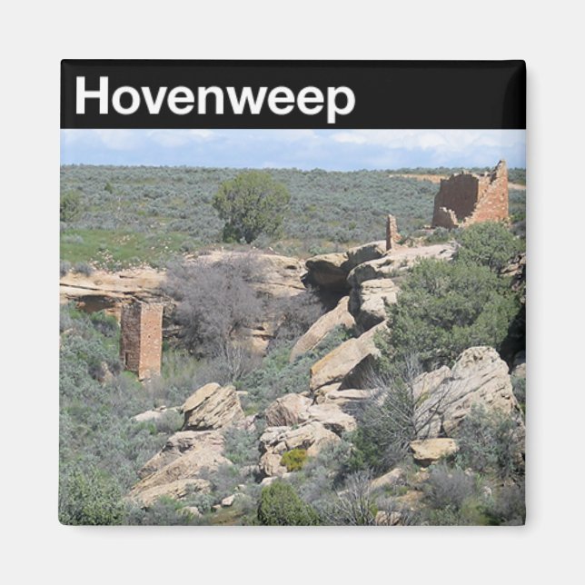 Imán Monumento Nacional de Hovenweep (Frente)