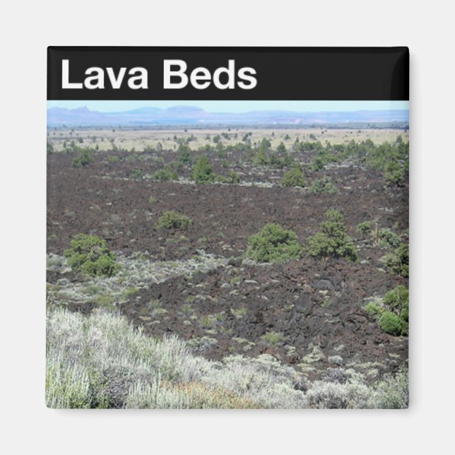 Imán Monumento nacional de las camas de lava (Frente)
