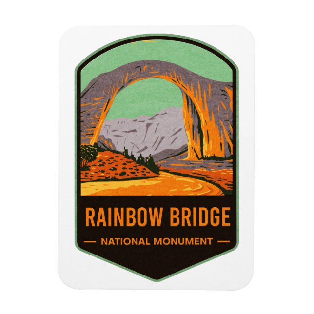 Imán Monumento Nacional del Puente Arcoiris (Vertical)