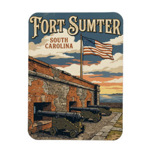 Imán Monumento Nacional Fuerte Sumter EE. UU.
