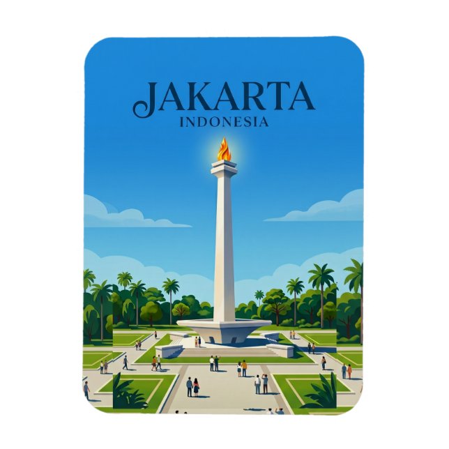 Imán Monumento Nacional (Monas) Indonesia (Vertical)