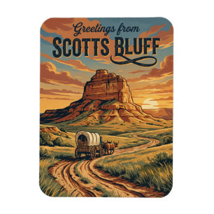 Imán Monumento Nacional Scotts Bluff EE. UU.