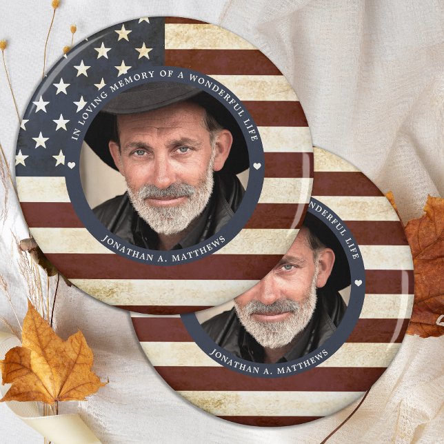 Imán Monumento patriótico vintage a la bandera estadoun (Subido por el creador)