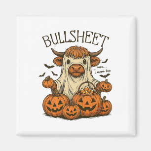 Imán Moo... Me refiero a Boo Bullsheet Cow Halloween 1