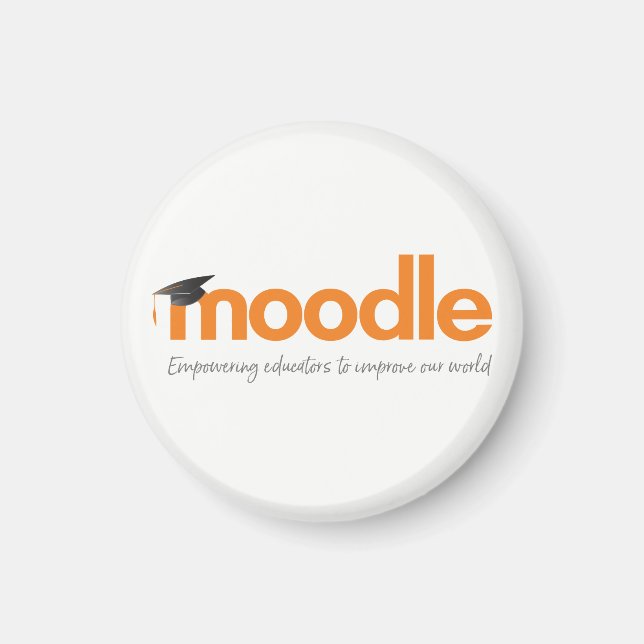 Imán Moodle Magnet: El poder en todo el mundo (Frente)