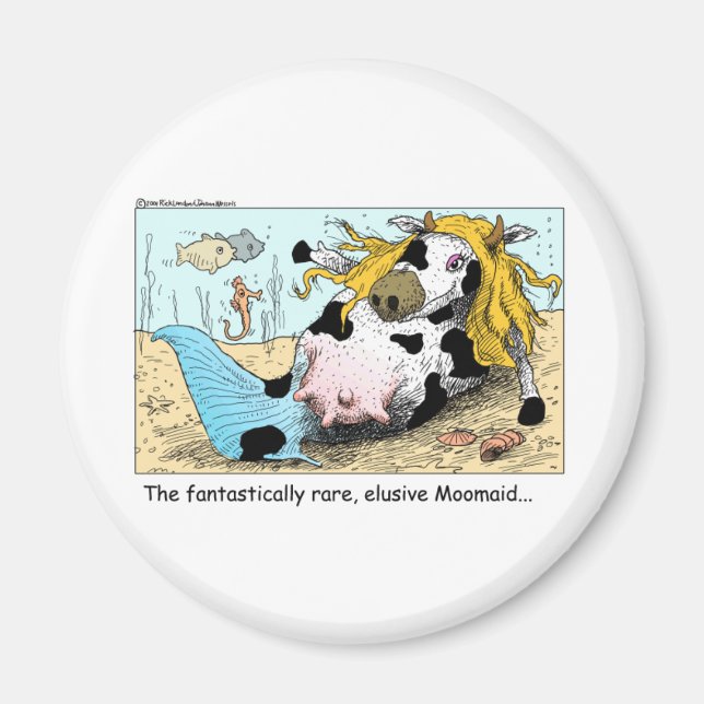 Imán Moomaid Funny Cow Personalizados Regalos Tees Cole (Frente)