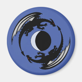 Imán Moon Dragons Fantasy Design Magnet