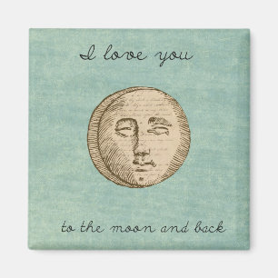 Imán Moon Face Love