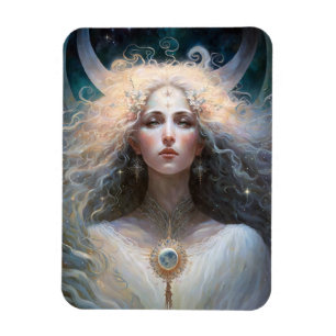 Imán Moon Goddess Fantasy Art