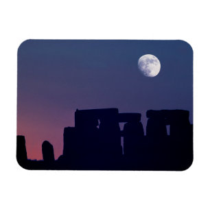Imán Moon Over Stonehenge   Wiltshire, Inglaterra