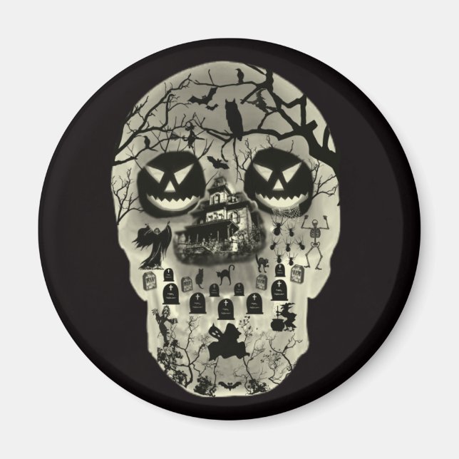 Imán Moon Skull Magnet (Frente)