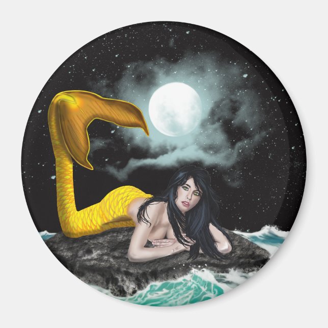 Imán Moon Tide Mermaid Magnets (Frente)
