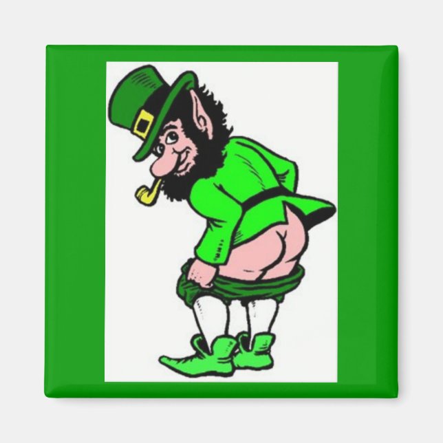 Imán Mooning Leprechaun (Frente)