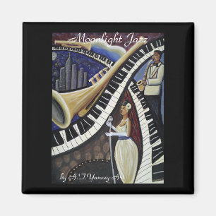 Imán Moonlight Jazz Magnet