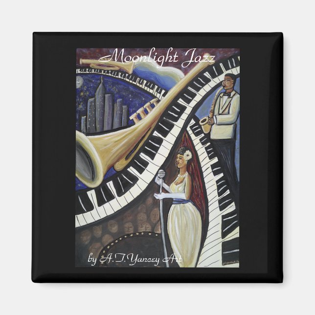 Imán Moonlight Jazz Magnet (Frente)