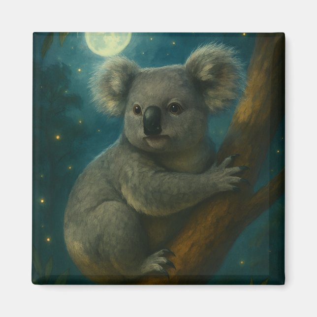 Imán Moonlit Koala Perch (Frente)