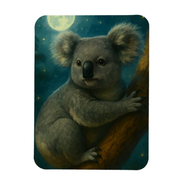 Imán Moonlit Koala Perch (Vertical)